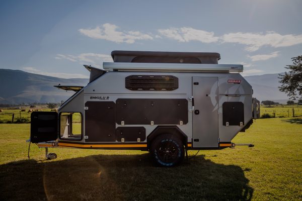 A side photo of the Infanta 4x4 enkulu 2 camping caravan for sale in Gauteng, South Africa