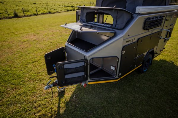 A close up drone image of the Infanta 4x4 Enkulu 2