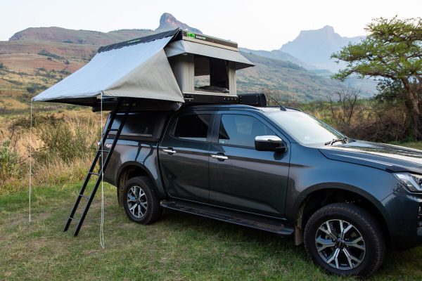Bunduannex from Bundutec on a bakkie shot diagonally
