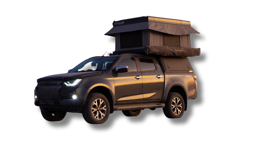 Image of a bakkie with a Bundutop tent on top